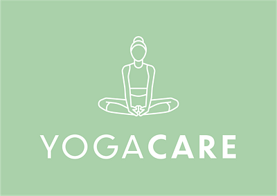 YOGA CARE branding design flat icon icons logo logo design logo designer logo maker logodesign welness welness logo yoga yoga logo yoga pose