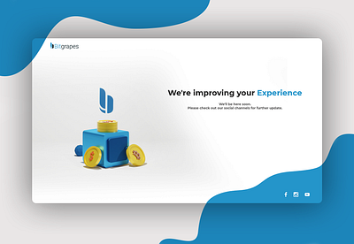 Bitgrapes Maintenance 3d art app art branding design flat ui ux web website