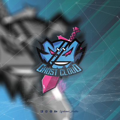 GHOST CLOUD esportlogo esports logo forsale illustration logo logo design mascot mascot logo twitch logo youtube