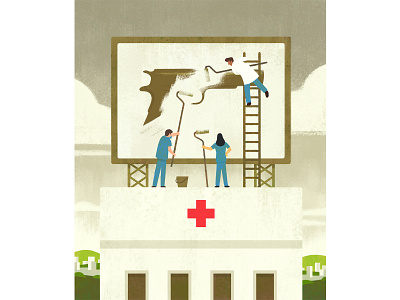 Keep Hospitals Weapons-Free conceptual conceptual artwork conceptual illustration current affairs doctors editorial editorial illustration gun control health health care healthcare hospital hospital illustration hospitals illustration nurses scientific american scientific illustration weapons free