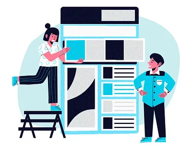 Web development and design editorial illustration illustration ilustración web illustration