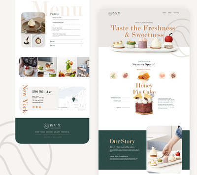 Pastry shop website design figma minimal pastry pastry shop restaurant restaurant branding restaurants ui ux web web design website website design