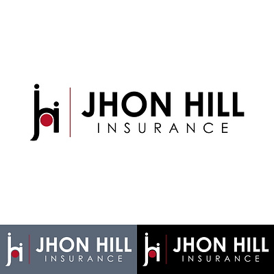 Jhon Hill Insurance Logo branding design flat graphic design illustration illustrator insurance company insurance logo logo minimal photoshop photoshop art vector