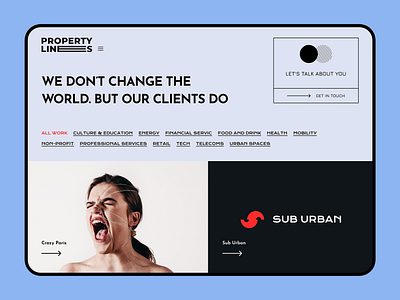 Property Lines design interface studio ui design ux design web design