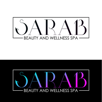 Sarab Beauty & Wellness Spa Logo branding design graphic design illustration illustrator logo minimal photoshop photoshop art vector