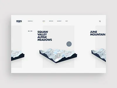 Ikon Maps - Initial Concept 001 animation design interactive layout typogaphy ui uiux ux web web design webgl website