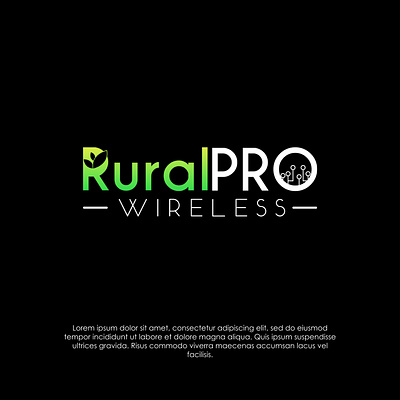 RuralPRO Wireless Logo branding design graphic design illustration illustrator logo minimal photoshop photoshop art technological technologies technology technology logo vector