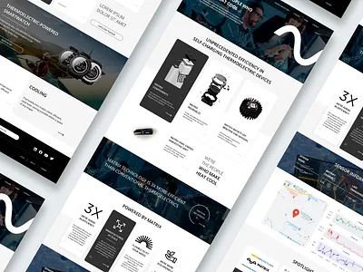 Main page for Matrix business flat landing page main main page redesign service technology ui web web design