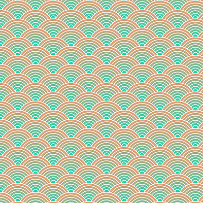 Japanese Wave Pattern (3 variants) artwork black line circle design illustration illustrator pattern pattern art pattern design wave pattern