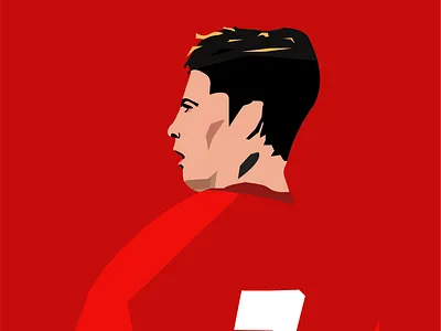 Cristiano Ronaldo Illustration cr7 cristiano cristiano ronaldo epl football football art football illustration illustration illustrator illustrator art manchester united premier league real madrid ronaldo ronaldo illustration