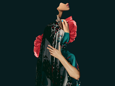 Emerald artwork collage design digital digital art emerald fashion fashion collage fashion illustration green illustration tarka