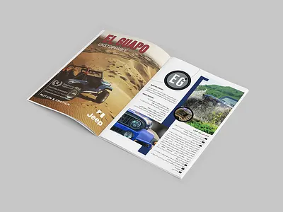 Off road Proposal design graphic jeap mag magazine minimal minimalism minimalist offroad presentation proposal