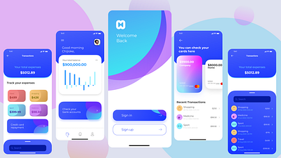 UI Design for e-Bank App app design ui ux