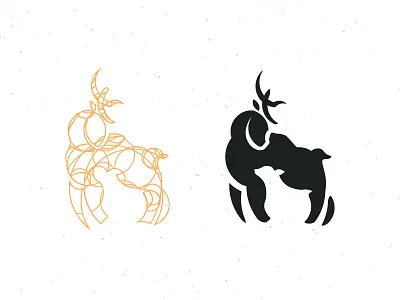 Deer & Doe Logomark & Guide adobe illustrator branding circle logo deer deer logo design doe goldenratio guide icon logo logomark minimal negative space negative space logo sketch sketchapp vector vintage