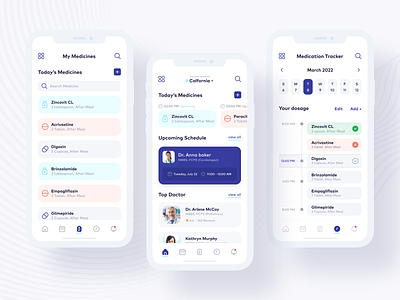 MediCare - Doctor Booking App appointment booking dashboard doctor booking app doctor website doctors clinic hospital pharmacy healthcare online interface landing page healthcare medical app mobile ui