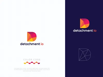 D Logo Design design flat graphic design icon illustration illustrator logo logo design minimal vector