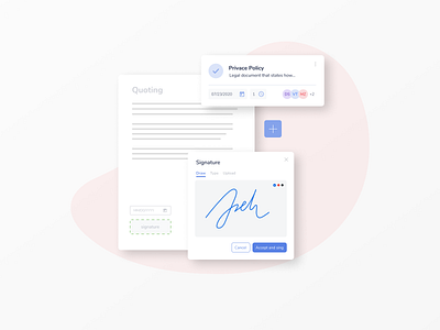 eSignature solution clean dailyui design dribbble interface minimalism mobile muzli product product design signature signature typeface ui ui design uidesign uiux ux web website