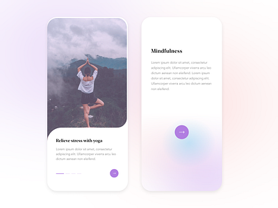 Mindfulness Yoga dailyui designs yoga