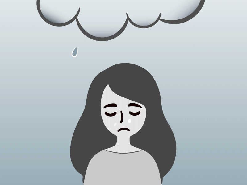 Weather Mood after effects animation color change happy mood rain sad shapes turnaround