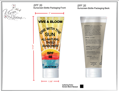 sunscreen packaging sunscreen