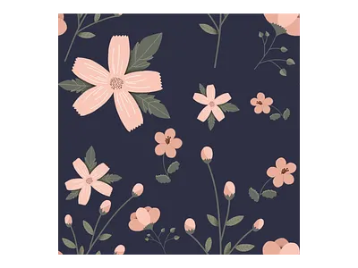 Seamless flower background art background design digital digitalart drawing floral flowers illustration pattern seamless seamlesswallpaper surface art wallpaper