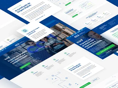 COD - Landing Page blue blue shots blue ui clean ui components design interface landing page ui web website