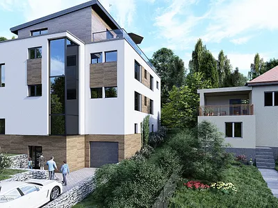 VILLA PRAGUE - STODULKY architecture broker design development exterior garden study visualization