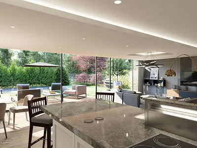 Development Project - OASIS IN PRAGUE 3d 3d artist architecture design developement exterior interior visualization vizualizace