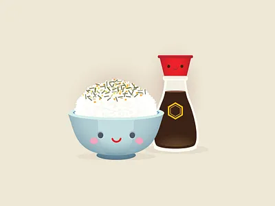 Comfort Food adobe illustrator character design cute illustration jerrod maruyama jmaruyama kawaii vector