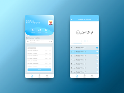 Juz 30 Quran Learn - Mobile App app appsdesign elearning elearning courses freepik learning learning app mobile mobile app mobile app design mobile design mobile ui quran ui ui ux ui design uidesign uiux ux