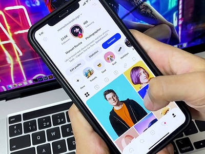 Instagram Redesign Part 3 adobe xd adobexd animation application clean design feed github instagram interaction interface ios app minimal motion design prototype social app ui ux vuejs vuesax