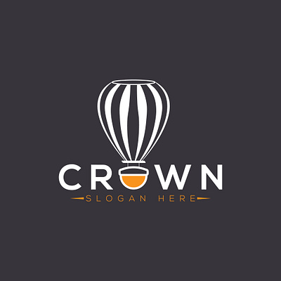 Hot Air Balloon Logo Design brand identity branding design flat illustrator logo logo design logodesign minimal vector