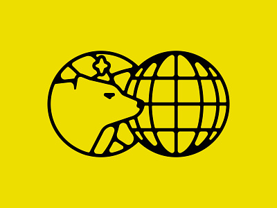 Bear & Globe animal bear brand identity branding design identity identity design illustration logo logo design polar bear