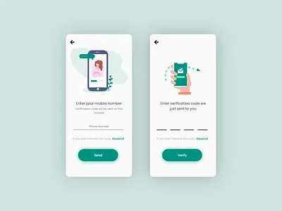 OTP Verification Mockup appdesign mobile ui mobileapp mockup otp ui ux verification