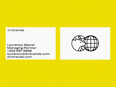 Business Cards animal bear brand identity branding design globe identity identity design logo design monoline monoline logo thick lines