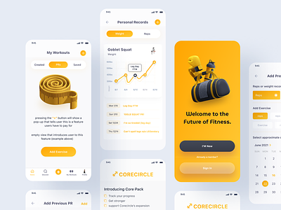 Crossfit workout generator fitness app by Igor Savelev on Dribbble