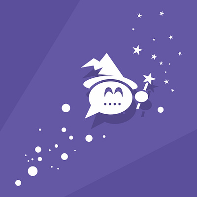 CHAT WIZARD abstract blue card celebration christmas decoration holiday illustration landscape night season sky snow snowflake star stars tree white winter xmas