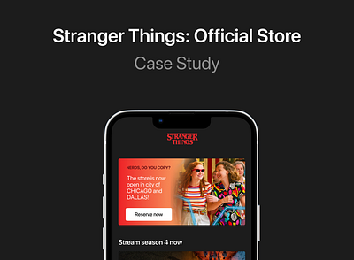 Stranger Things: Official Store app booking app branding case study casestudy dailyui design mobile online booking stranger things ticket booking app ui upsidedown ux