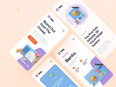 Folio Agency – Mobile Version agency agency landing page app clean code template color html5 landing page minimal mobile mobile app mockup template typography ui ui design ui design kit ui kit ux ux design