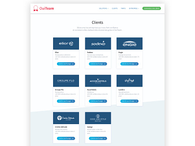 OuiTeam - Clients clients corporate website design ouiteam photoshop psd website website design