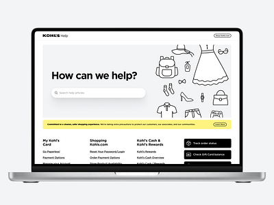 A complete overhaul of the Kohl’s Help website. design help layout mobile responsive site typography web