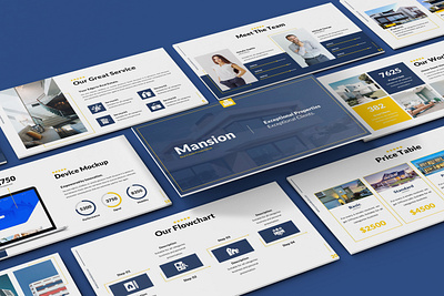 Mansion - Hospitality Powerpoint Template business presentation clean design education event hotel industri luxury powerpoint template presentation resort restaurant service slides travel
