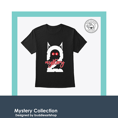 Mystery Black T Shirt cloth design happiness illustration mystery print tshirt