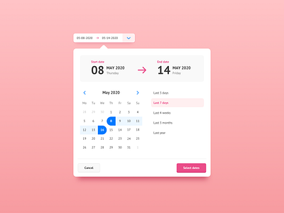 Date picker date date picker date range date selector datepicker interface ui ui component