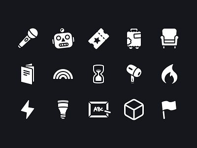 Shortcuts Glyphs Pt. 3 chair entertainment glyphs icon set icons movie shortcuts