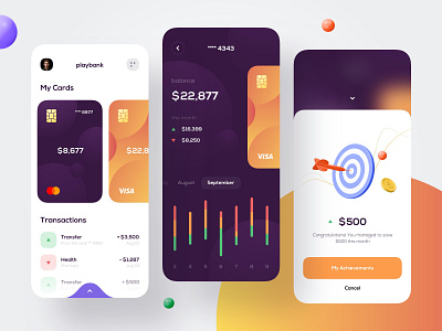 Mobile bank - Mobile Design app app design bank bank app banking banking app finance finance app financial app fintech fintech app mobile app mobile app design mobile design mobile ui