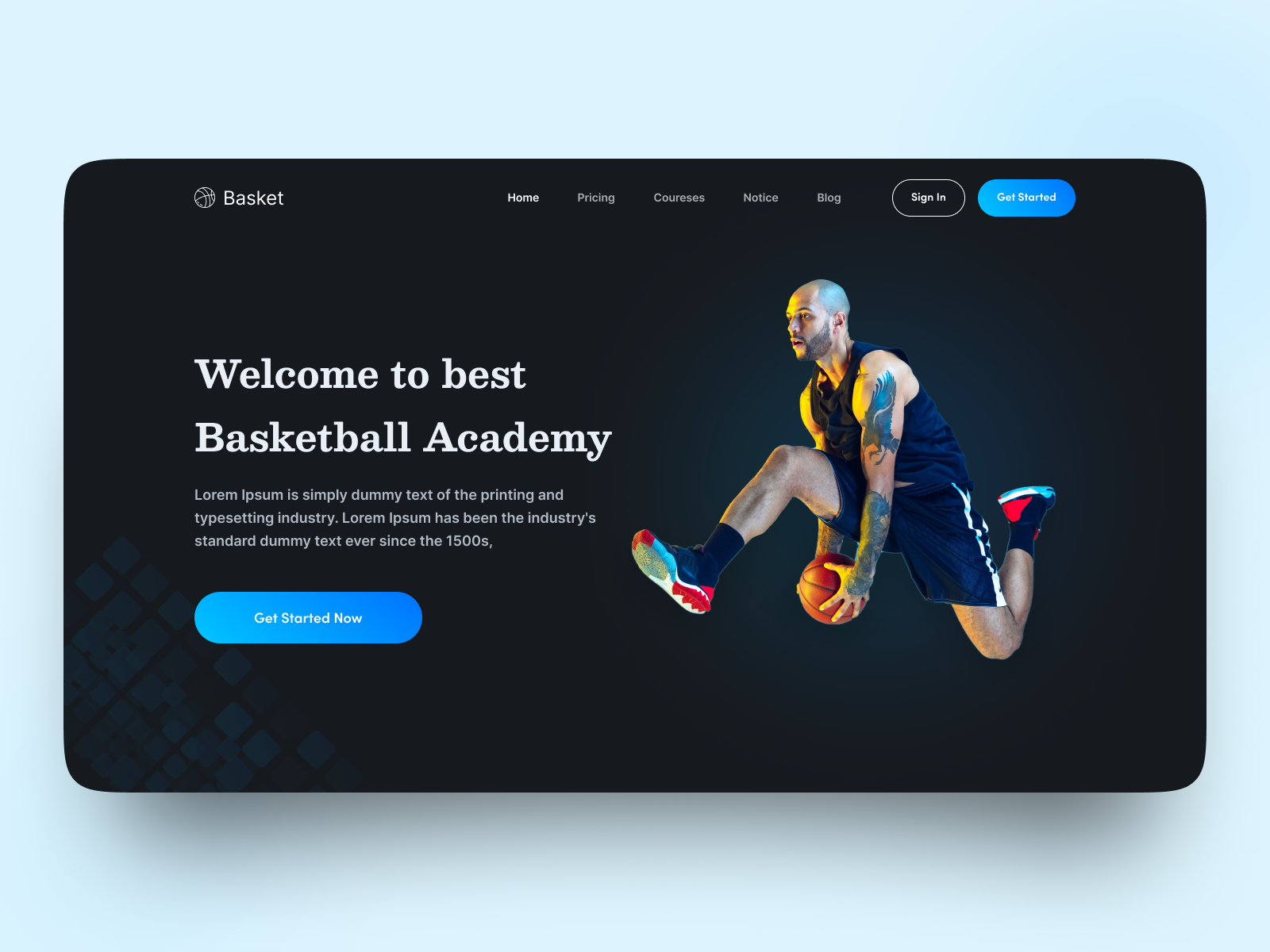 🏀 Sports Landing Page Design 🏀 by Abu Raihan on Dribbble