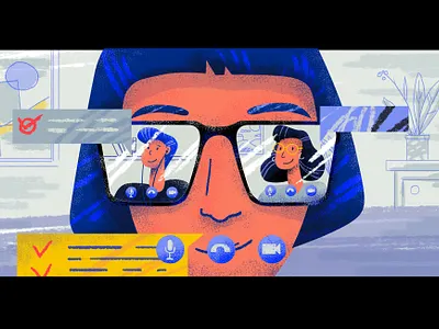 How to manage a remote team? communication home office illustration managment remote work teamwork tooploox