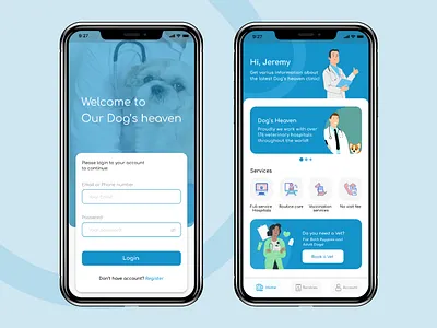 Dog's heaven App app concept app design app ui figma figma design mobile app mobile app design mobile ui ui ux design user experience design web apps