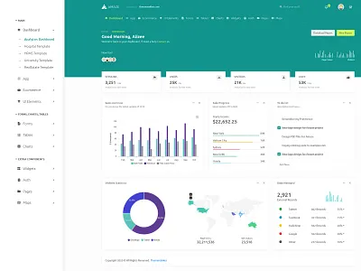 Amaze Admin Dashboard Template and UiKit admin admin dashboard admin panel bootstrap dark hospital hospital app hrms light realestate responsive rtl thememakker university web design webapp website